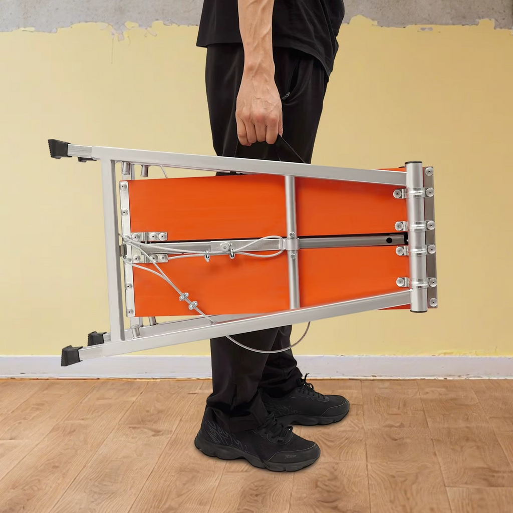 Piattaforma di Lavoro Pieghevole Altezza Regolabile 76-120cm